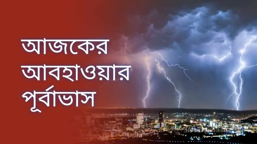 আজকের আবহাওয়া বার্তা